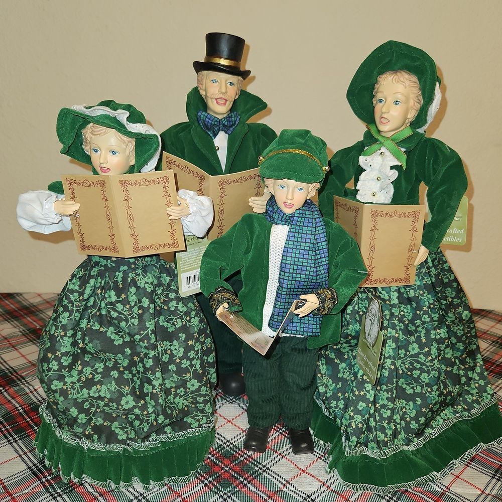 Victorian Caroler Family Figurine Set